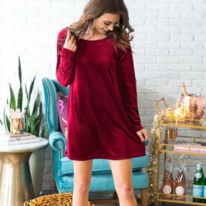 Merritt Velvet Shift Dress